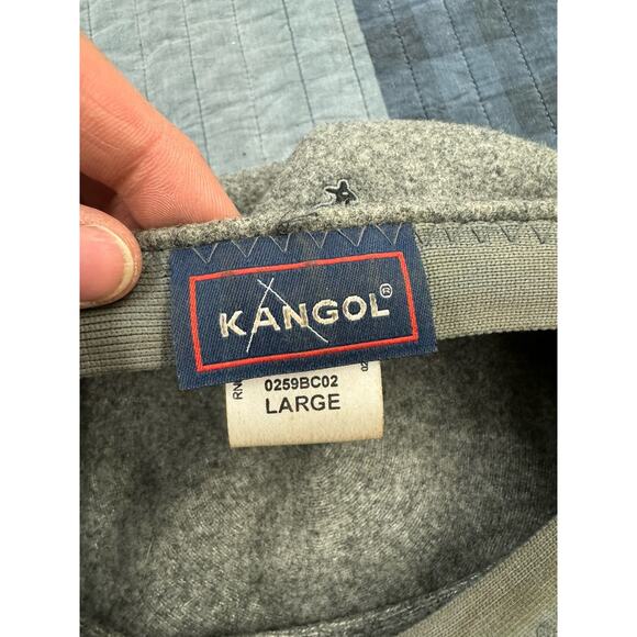 Vintage 90s Kangol 504 Wool Driving Cap Hat‎ Mens Gray Hip Hop Size Large - Picture 4 of 9